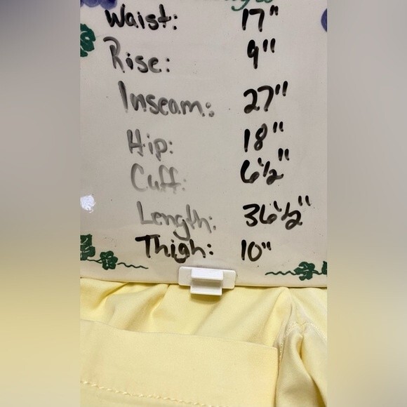 Talbots 10P Weekend Chino Light Yellow Petite - Picture 6 of 6